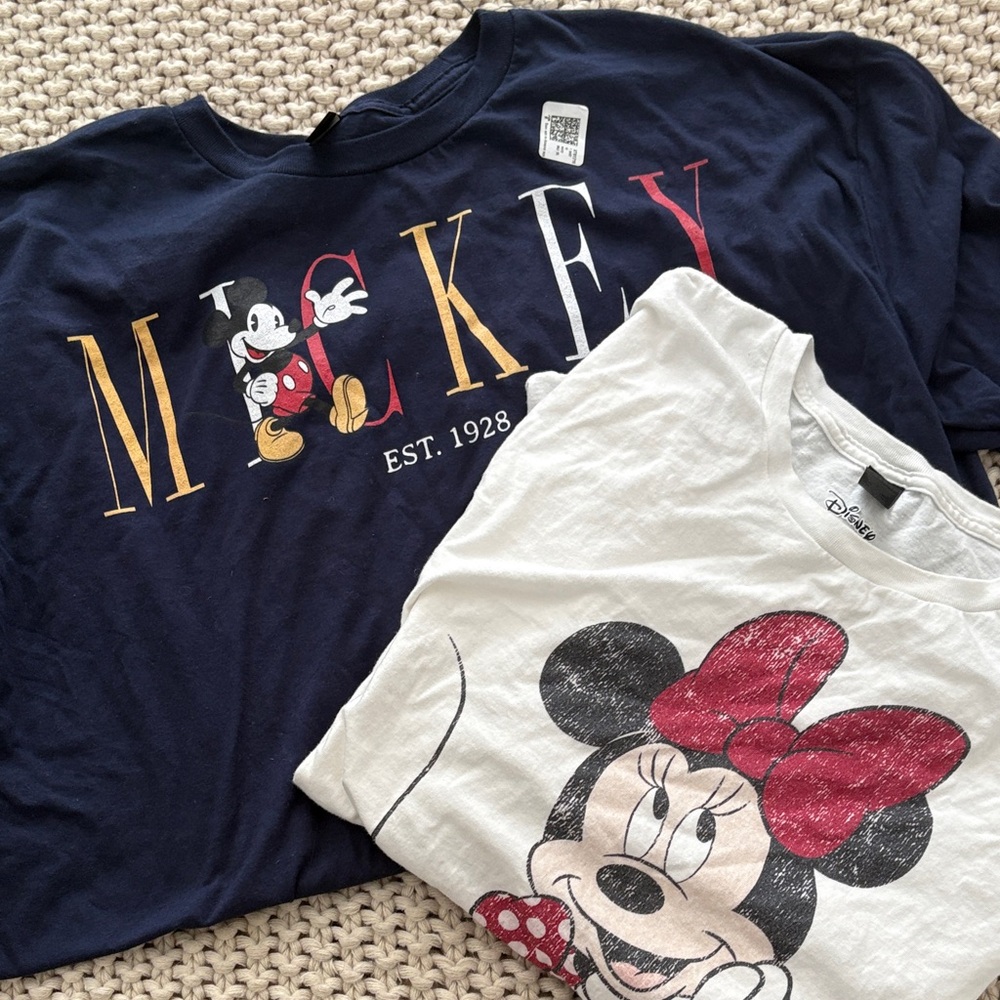 (2) disney t-shirts